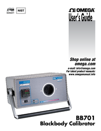 Thumbnail of document Manual - BB701 -18°C to 149°C Temperature Blackbody Calibrator